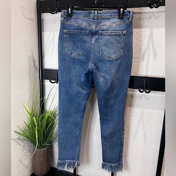 Free People Great Heights Frayed Skinny Jeans Size 30 - Picture 3 of 16